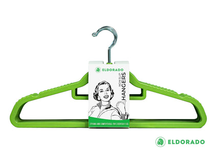 Non Slip Adult Hangers Multicolor for Everyday Use Value Packs Lime Green 50 Pcs