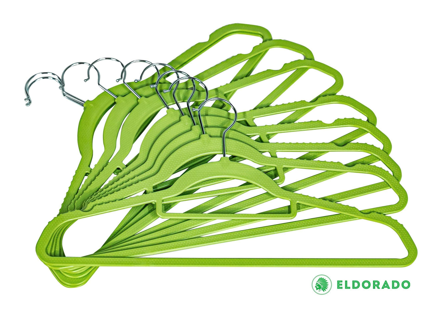 Non Slip Adult Hangers Multicolor for Everyday Use Value Packs Lime Green 50 Pcs
